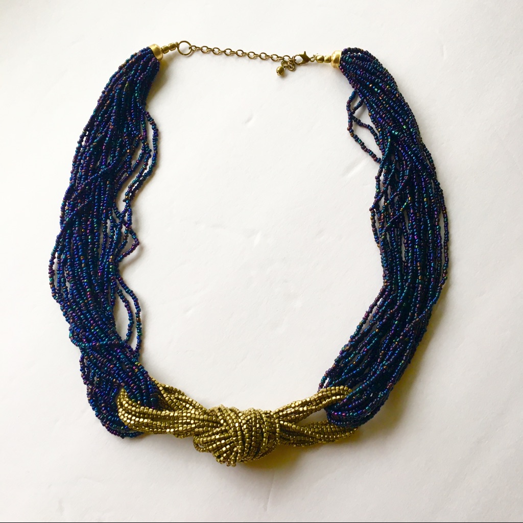 Beaded Knot Necklace 20$